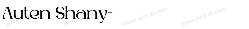Auten Shany字体转换